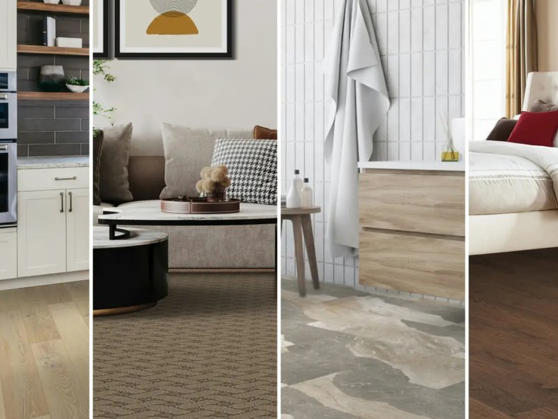 2024 brings bigger and bolder flooring choices like wide plank hardwood and retro carpet design